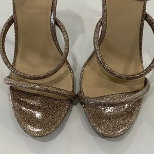 Bebe Womens Berdine Pink Glitter  sandals